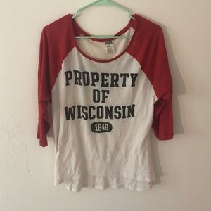 VS Pink Wisconsin Badgers Shirt